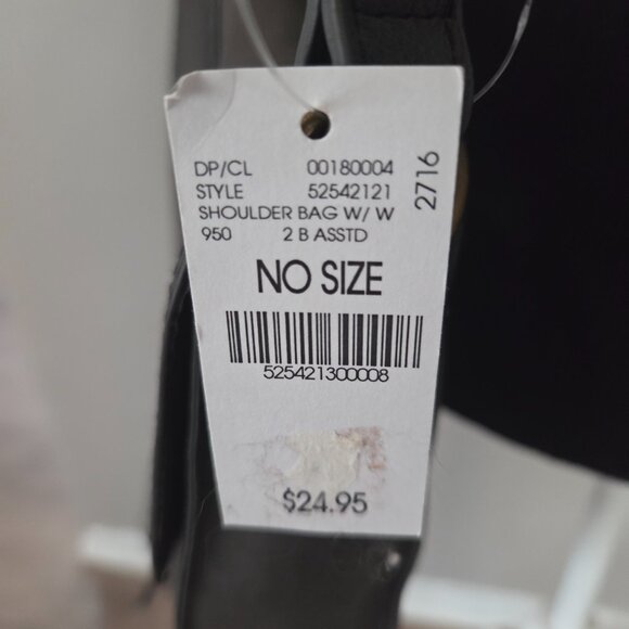 NWT Purse Wet Seal Brand Charcoal Grey - Shoulder Bag Adjustable Crossbody - Picture 3 of 6